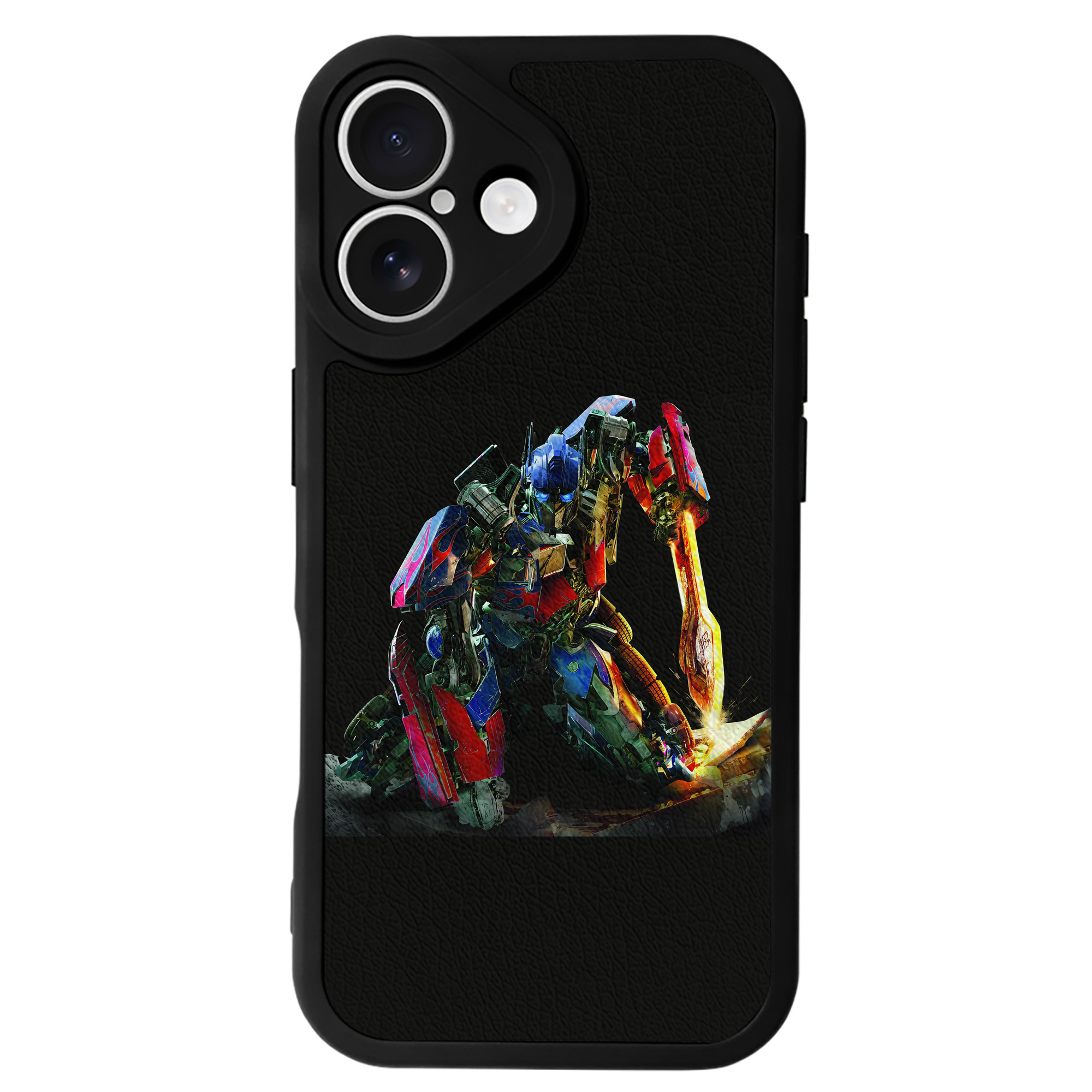 （画像用） Transformers トランスフォーマー 【iPhone 16シリーズ対応】シリコンスマホケース（レザー調） 材質：シリコン